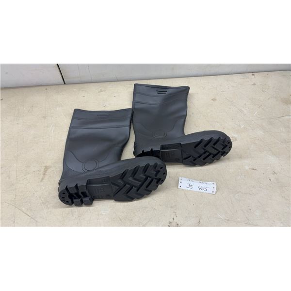 Steel Toed Rubber Boots, Size 12
