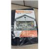 Image 2 : Magnetic Screen Door 16' x 7' Black Mesh Garage Screen