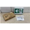 Image 1 : Qllite LED Running Man Exit Sign, Selectable Pictograms, 120-347VAC, Universal Mount