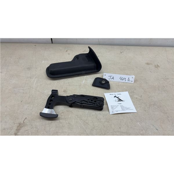Multi-Tool 9-in-1 Axe with Hammer, Pliers, Knife, and More, 6 1/2" with Case