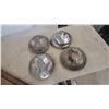 Image 1 : Set of Four International Harvester Dog Dish Hubcaps