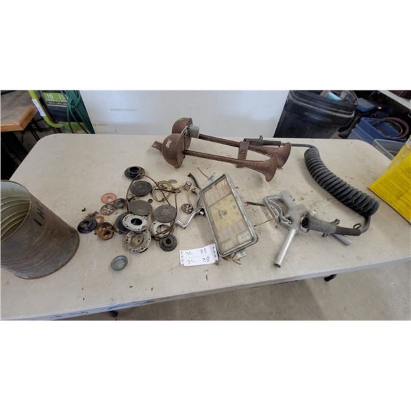 International Harvester K-Series Truck Gauge Cluster, Vintage Car Horn, and More