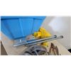 Image 5 : Lot of Cloths Line Pulleys, Hedge Shears, Loppers, Coiled Air Hose, and More