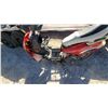 Image 5 : Red 50cc Gas-Powered Scooter, Chinese Model, Silver V-Trim Headlight, Two-Tone Seat