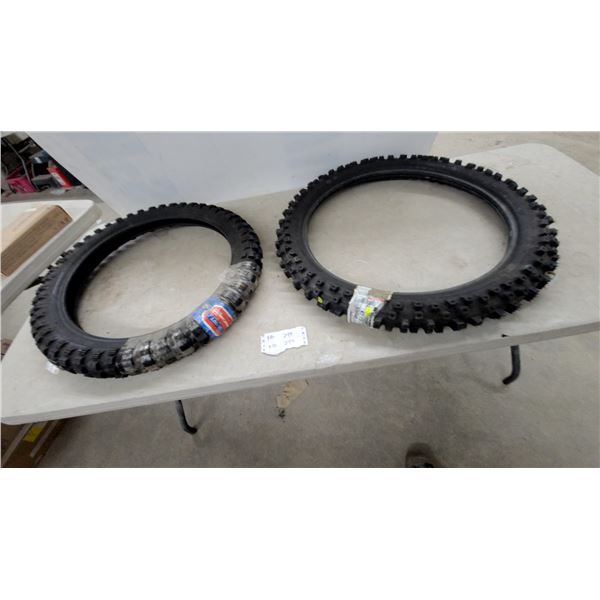 3.00-18 Knobby Tire and Bridgestone Motocross M203 Front Knobby Tire and 80/100-21