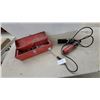 Image 1 : Red Metal Toolbox with Sockets and Dyn Sockets Hand Tools Plumber Torch and More