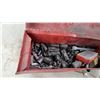 Image 3 : Red Metal Toolbox with Sockets and Dyn Sockets Hand Tools Plumber Torch and More