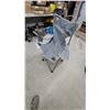 Image 2 : Outbound Folding Quad Camp Chair with Cup Holder, Gray