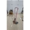 Image 2 : Pink Two-Wheel Upright Hand Truck Dolly with Pneumatic Tires and Steel Toe Plate