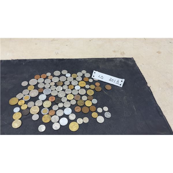 100 International Circulation Coins from Various Countries and More