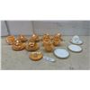 Image 1 : Anchor Hocking Fire-King Shell Pattern Peach Luster and White Gold Trim Cups and Saucers