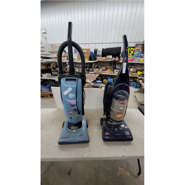 Dirt Devil Featherlite 12-Amp Upright Vacuum and Bissell CleanView 12-Amp Upright Vacuum