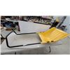 Image 1 : Era Pro Snow Pusher Shovel with U-Shaped Handle and Metal Wear Strip, Yellow