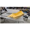 Image 4 : Era Pro Snow Pusher Shovel with U-Shaped Handle and Metal Wear Strip, Yellow