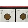 Image 2 : Five Canadian Small Cent Coins, 1932, 1933, 1934, 1935, and 1936