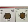 Image 4 : Five Canadian Small Cent Coins, 1932, 1933, 1934, 1935, and 1936