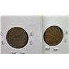 Image 6 : Five Canadian Small Cent Coins, 1932, 1933, 1934, 1935, and 1936