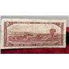 Image 2 : 1954 Bank of Canada Two Dollar Banknote, Serial Number P/G 4422574, Lawson-Rasminsky