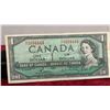 Image 3 : 1954 Bank of Canada One Dollar Bill, Serial Number N/F 3694444