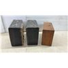 Image 6 : Three Vintage Photographic Slide Storage Cases Including Two Black Cases and One Wooden Box