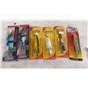 Image 2 : Collection of Fishing Lures: NASCAR Fan Fueler Crank Baits, Yoshikawa, Johnson SlimFish, and More