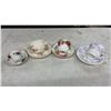 Image 2 : Collection of Assorted Bone China Teacups, Saucers, and Plates Including Royal Albert and More