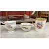 Image 4 : Collection of Assorted Bone China Teacups, Saucers, and Plates Including Royal Albert and More