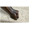 Image 3 : Antique Solid Oak Round Pedestal Parlor Table with Carved Claw Feet, 29 x 25 1/2", by Red Wing