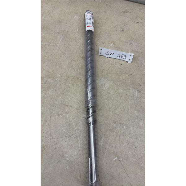 UCAN SDS Max 4-Cutter Rotary Hammer Drill Bit, 1 1/8" Diameter X 21" Length