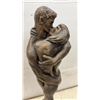 Image 4 : Bronze-Finish Sculpture of Embracing Couple on Wooden Base, 25" Tall