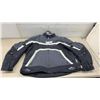 Image 1 : Joe Rocket Meteor Textile Motorcycle Jacket, Size 3XL, Black with White Accents with Zip Out Lining