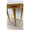 Image 2 : Italian-Style Octagonal Marquetry Inlaid Music Box Accent Jewelry Table, 20 x 18 x 18"