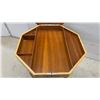 Image 5 : Italian-Style Octagonal Marquetry Inlaid Music Box Accent Jewelry Table, 20 x 18 x 18"