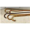Image 2 : Collection of Ten Vintage Wooden Crook-Handle Walking Canes