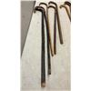 Image 5 : Collection of Ten Vintage Wooden Crook-Handle Walking Canes
