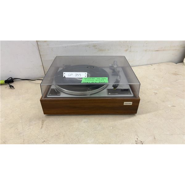 Toshiba SR-300C Belt-Drive Automatic Turntable with Dust Cover, Needs Belt