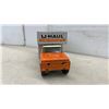 Image 2 : Vintage Nylint Pressed Steel U-Haul Moving Van Toy Truck, Circa 1960s, 7 1/2 x 17 1/2 x 5 3/4"