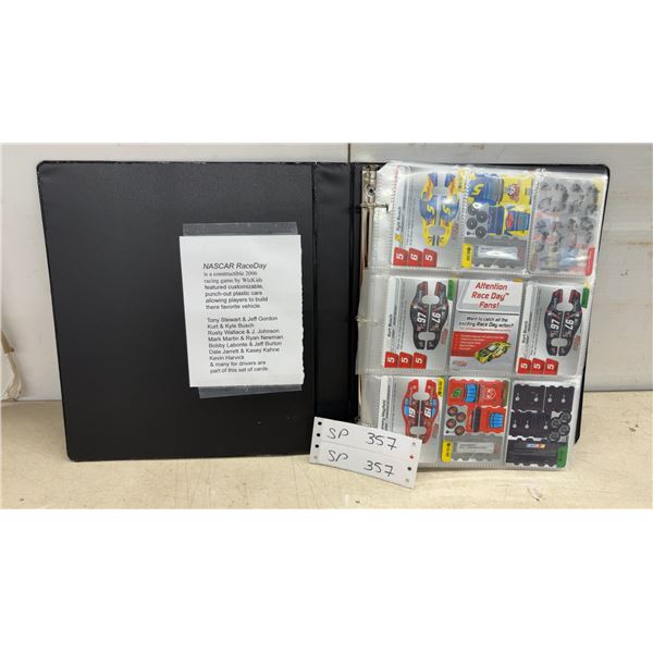 NASCAR RaceDay Constructible Racing Game Cards Binder Collection by WizKids, Circa 2006
