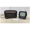 Image 1 : Vintage Falls Products Model 524-L Bakelite AM Radio (Doesn't Power up) and Jensen Portable TV