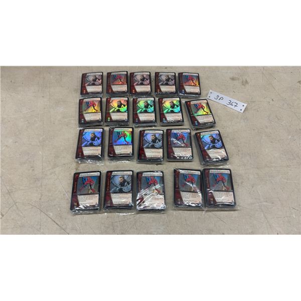 20 Sealed Pkgs Marvel vs. System 1st Edition Trading Card Decks, Spider-Man and Dr.
