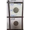 Image 12 : 20 Vintage Canadian 1920's to 1950's- Nickels