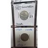 Image 14 : 20 Vintage Canadian 1920's to 1950's- Nickels