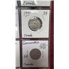 Image 17 : 20 Vintage Canadian 1920's to 1950's- Nickels