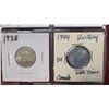 Image 21 : 20 Vintage Canadian 1920's to 1950's- Nickels
