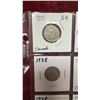 Image 2 : 20 Vintage Canadian 1920's to 1950's- Nickels