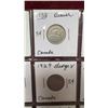 Image 4 : 20 Vintage Canadian 1920's to 1950's- Nickels