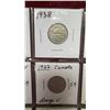 Image 6 : 20 Vintage Canadian 1920's to 1950's- Nickels