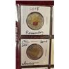 Image 3 : 16 Colored Commemorative Canada Toonie/Loonie