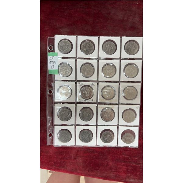 20 BC 1871-1971 Dollar Coins
