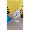 Image 4 : Art Glass Collection: Murano-Style Blue Trumpet Vase, Amber Bottle, Spatter Vase, and More